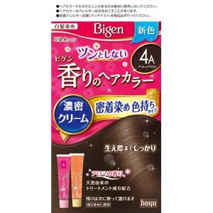 ホーユー ビゲン 香りのヘアカラー クリーム 4A アッシュブラウン × 3 点セット