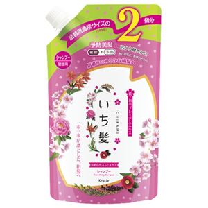 クラシエホームプロダクツ販売 いち髪 なめらかスムースケア シャンプー 詰替用2回分 × 3 点セット