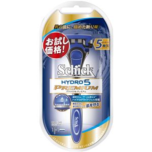 シック（Schick） ハイドロ5プレミアムホルダーお試し用（替刃1コ付） × 3 点セット