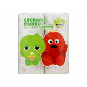 【ケース販売】 丸富製紙 ガチャピンムック3PLY4R × 12 点セット