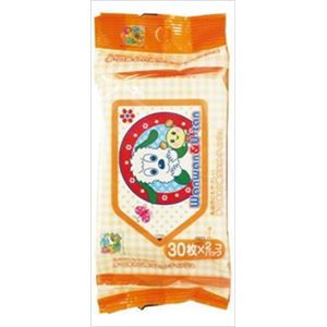 【ケース販売】 昭和紙工 いないいないばぁ手口まわり用ウエットティッシュ30枚2個パック × 20 点セット