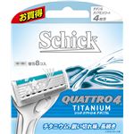 シック（Schick） クアトロ4チタニウム替刃（8コ入）