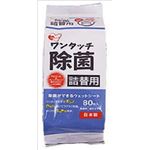 【ケース販売】 昭和紙工 JELワンタッチ除菌ボトル詰替80枚 × 20 点セット