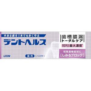 ライオン デントヘルス薬用ハミガキしみるブロック 85g × 3 点セット