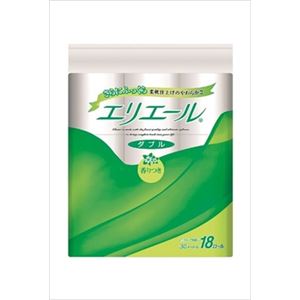 【ケース販売】 大王製紙 エリエールトイレティシュー 18Rダブル × 4 点セット