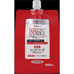 【ケース販売】 熊野油脂 ファーマアクト W殺菌薬用ハンドソープ スパウト付き詰替 × 10 点セット
