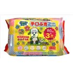 【ケース販売】 昭和紙工 いないいないばあっ手口ふきウエットティッシュ80枚3個パック × 12 点セット