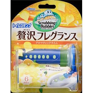 【ケース販売】 ジョンソン スクラビングバブルトイレスタンプぜいたくフレグランスアロマティックライムの香り × 12 点セット