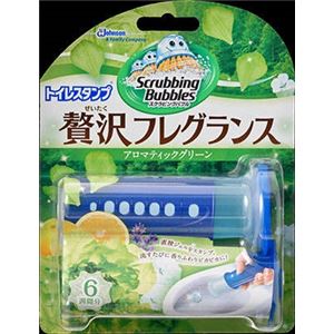 【ケース販売】 ジョンソン スクラビングバブルトイレスタンプぜいたくフレグランスアロマティックグリーンの香り × 12 点セット