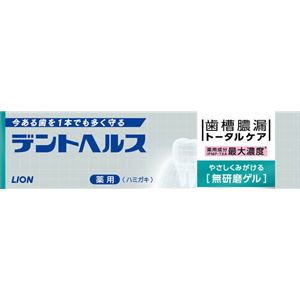 ライオン デントヘルス薬用ハミガキ無研磨ゲル 28g × 10 点セット