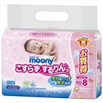 【ケース販売】 ユニ・チャーム ムーニーおしりふきこすらずスッキリ詰替60枚×8 × 4 点セット