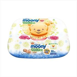 【ケース販売】 ユニ・チャーム ムーニーおしりふき本体80枚 × 12 点セット