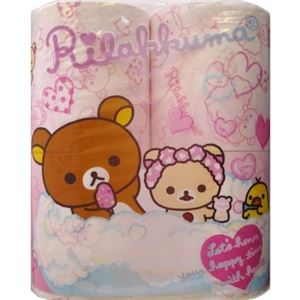 【ケース販売】 ハヤシ商事 リラックマトイレロール4R × 12 点セット