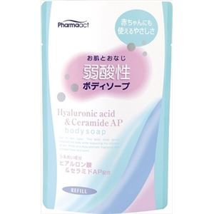 【ケース販売】 熊野油脂 ファーマアクト 弱酸性ボディソープ ヒアルロン酸 × 24 点セット