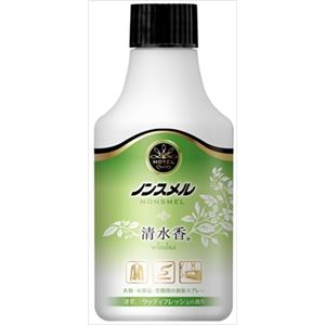 【ケース販売】 白元アース ノンスメル清水香 衣類・布製品・空間用スプレー ウッディフレッシュの香り つけかえ300mL × 15 点セット