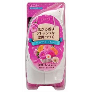 【ケース販売】 エステー 消臭力 自動でシュパッと 本体 ピュアフローラルの香り × 10 点セット