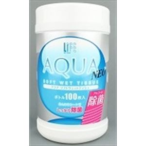 【ケース販売】 平和メディク AQUA NEO除菌ウエットティシュ100枚ボトル × 24 点セット