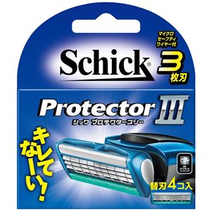 シック（Schick） プロテクタースリー替刃（4コ入） × 3 点セット