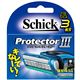 (まとめ)シック(Schick) プロテクタースリー替刃(4コ入) 【×3点セット】