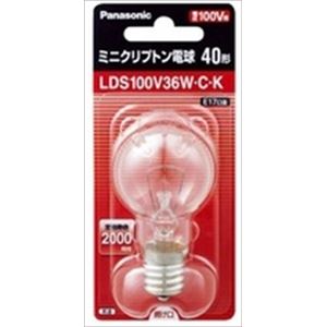 【ケース販売】 パナソニック K‐3 ミニクリ電球 LDS100V36WCK × 20 点セット