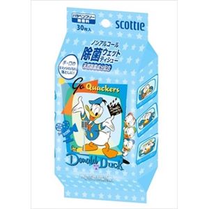 【ケース販売】 日本製紙クレシア スコッティ除菌ウェットディズニーボーイズ × 24 点セット