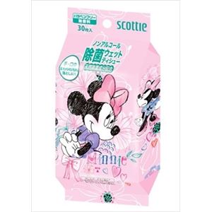 【ケース販売】 日本製紙クレシア スコッティ除菌ウェットディズニーガールズ × 24 点セット