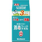 【ケース販売】 日本製紙クレシア スコッティ 消毒ウェットタオル ウェットガード ボックス 40枚 つめかえ用 3コパック × 12 点セット