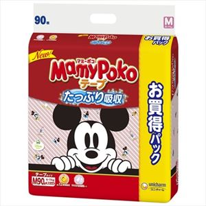 【ケース販売】 ユニ・チャーム マミーポコM90枚 × 3 点セット