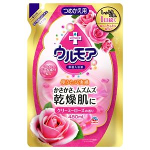 【ケース販売】 アース製薬 保湿入浴液 ウルモア クリーミーローズ つめかえ × 12 点セット