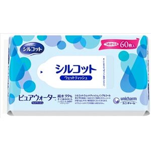 【ケース販売】 ユニ・チャーム シルコットウェット 詰替60枚 × 24 点セット