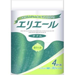 【ケース販売】 大王製紙 エリエールトイレットティシュー4R（ダブル） × 24 点セット
