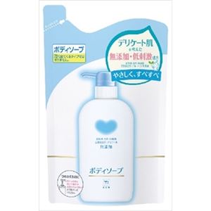 【ケース販売】 牛乳石鹸共進社 カウブランド 無添加ボディソープ 詰替用・400mL × 16 点セット