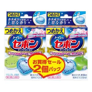 【ケース販売】 アース製薬 セボンタンクにおくだけ つめかえ フレッシュソープ＆ムスク 2個パック × 20 点セット