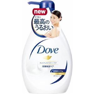 【ケース販売】 ユニリーバ ダヴ ボディウォッシュ プレミアム モイスチャーケア ポンプ 500G × 12 点セット