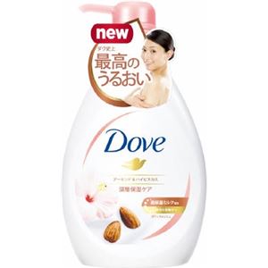 【ケース販売】 ユニリーバ ダヴ ボディウォッシュ リッチケア アーモンド＆ハイビスカス ポンプ 480G × 12 点セット