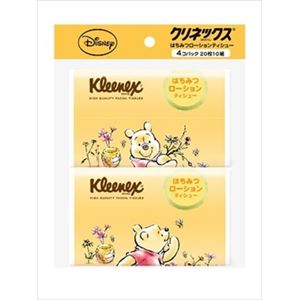 【ケース販売】 日本製紙クレシア クリネックス ローションティシュー ディズニー プー はちみつエキス ポケット × 48 点セット