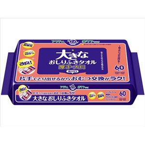 【ケース販売】 日本製紙クレシア アクティ 大きなおしりふきタオル 60枚 × 12 点セット