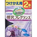 【ケース販売】 ジョンソン スクラビングバブルトイレスタンプぜいたくフレグランスラベンダーローズの香りつけかえ用2本パック × 12 点セット