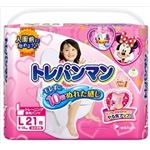 【ケース販売】 ユニ・チャーム トレパンマン 女の子用L 21枚 × 6 点セット