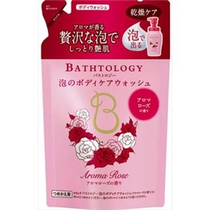 【ケース販売】 ライオン BATHTOLOGY 泡のボディケアウォッシュ アロマローズの香り つめかえ用 350ml × 16 点セット
