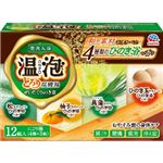 【ケース販売】 アース製薬 温泡とろり炭酸湯ぜいたくひのき浴12錠入 × 16 点セット