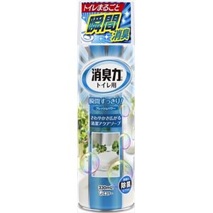 【ケース販売】 エステー 消臭力トイレ用スプレー アクアソープ × 24 点セット