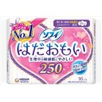 【ケース販売】 ユニ・チャーム ソフィ はだおもい長時間用羽つき 16枚 × 18 点セット