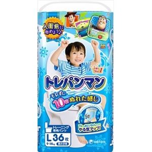 【ケース販売】 ユニ・チャーム トレパンマン男の子用L 36枚 × 4 点セット