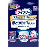 【ケース販売】 ユニ・チャーム ライフリー尿とりパッド無しでも長時間安心パンツL12枚 × 4 点セット