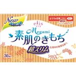 【ケース販売】 大王製紙 エリス Megami素肌のきもち超スリム（ふつうの日用）羽なし × 24 点セット