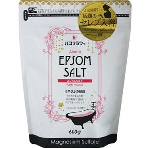 【ケース販売】 ヘルス バスフラワー エプソムソルト フェミニンローズ600g × 18 点セット