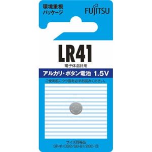 【ケース販売】 FDK 富士通アルカリボタン1個LR41C（B）N × 100 点セット