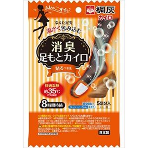 【ケース販売】 桐灰化学 消臭足もとカイロ 貼るつま先 フレッシュソープの香り5足 × 48 点セット