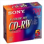 【ケース販売】 ソニー CDRW 5P 5CDRW700EX × 20 点セット